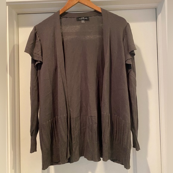 August Silk Women's Olive Green‎ Cardigan Size Small - Picture 1 of 7